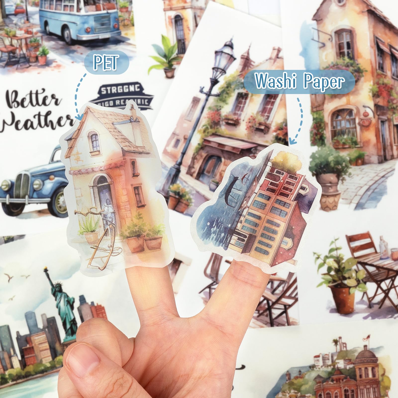 Amazon.com: Dizdkizd Landscape and City Themed Scrapbook